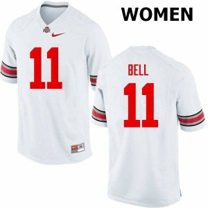 NCAA Ohio State Buckeyes Women's #11 Vonn Bell White Nike Football College Jersey YEB4545WA